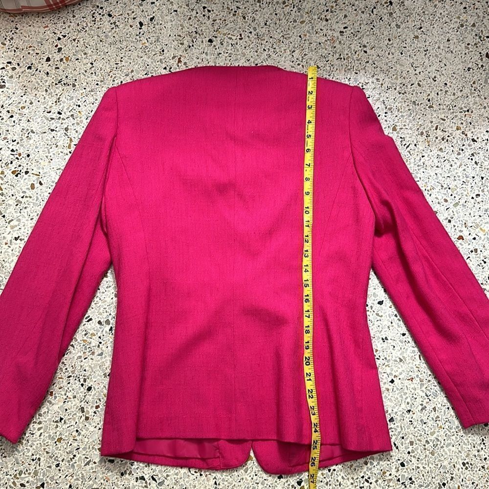 Morgan Miller hot Barbie pink gold X button blazer jacket medium 8 - Picture 10 of 10